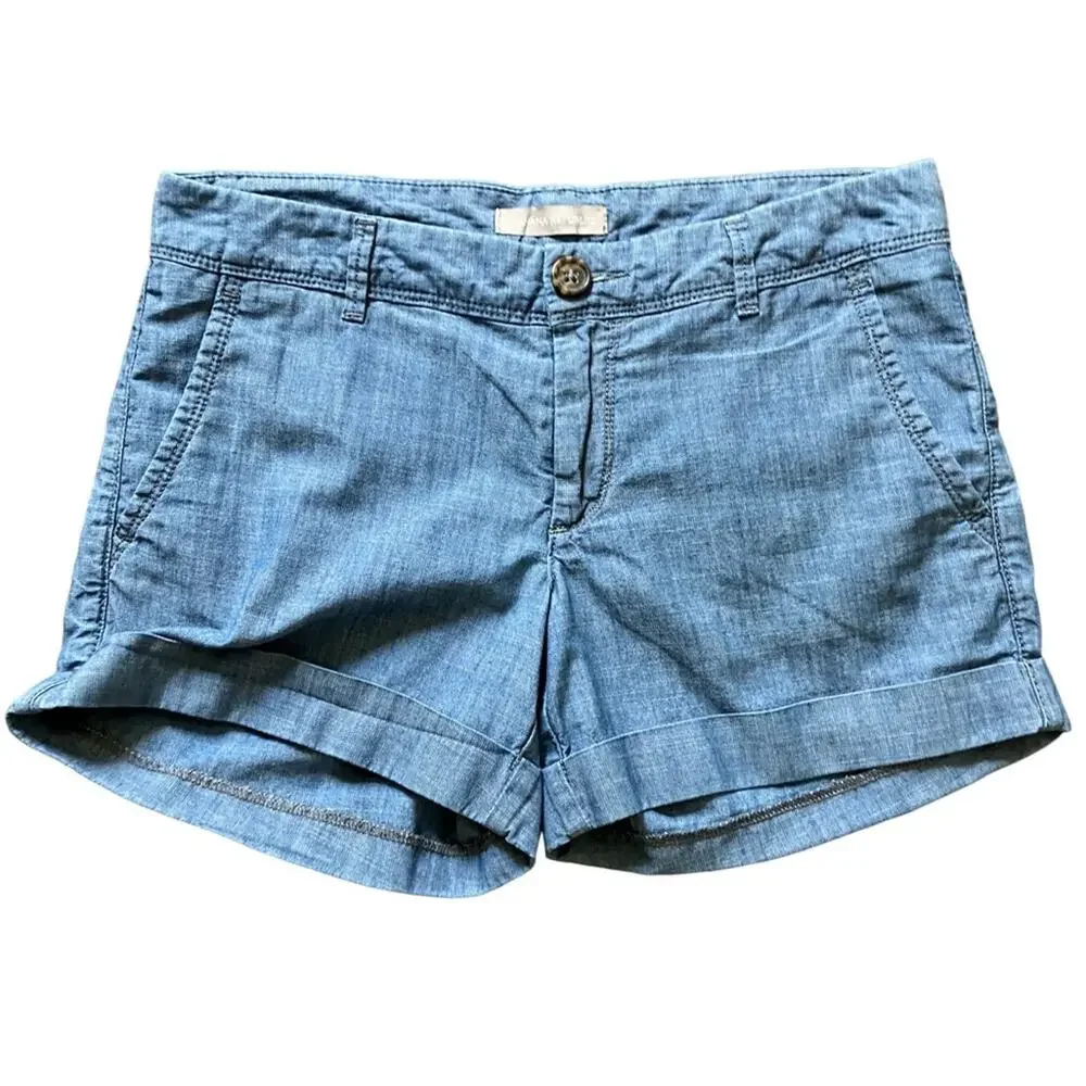 Banana Republic Light Blue Jean Shorts 2p
